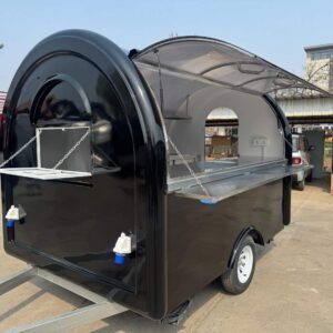 Demi-ronde Classic 220×160 — Noir RAL 9005 (équipée)